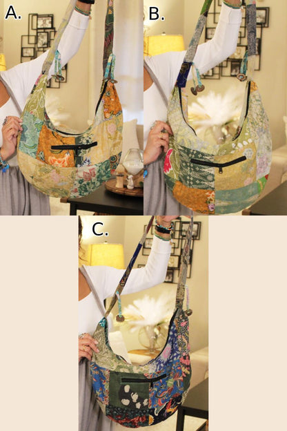 Jasper Recycled Sarong/Sari Purse
