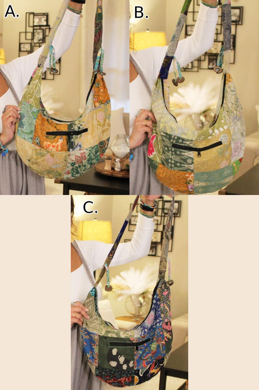 Jasper Recycled Sarong/Sari Purse