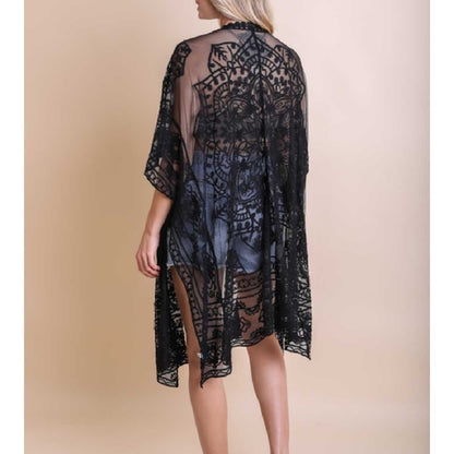 Kiss & Make Up Mesh Kimono