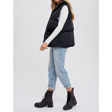 Load image into Gallery viewer, Lilian Denim Layered Puffer Vest
