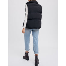 Load image into Gallery viewer, Lilian Denim Layered Puffer Vest
