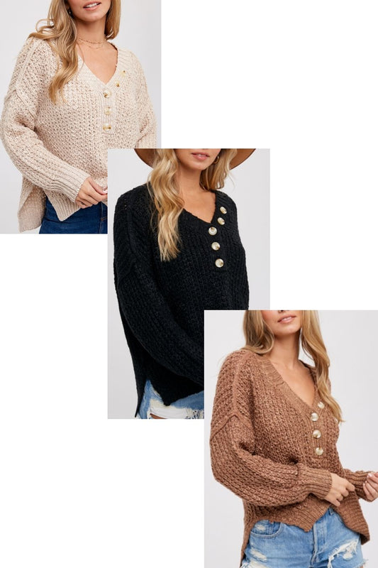 Layla Henley Sweater Top