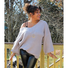 Load image into Gallery viewer, Oversized Waffle Knit Sweater
