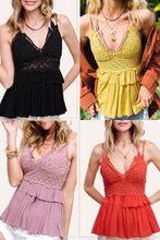 Load image into Gallery viewer, Lola Ruffled Lace Cami
