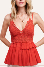 Load image into Gallery viewer, Lola Ruffled Lace Cami
