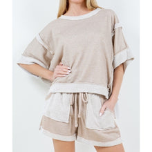 Load image into Gallery viewer, Relaxin Top &amp; Shorts Set
