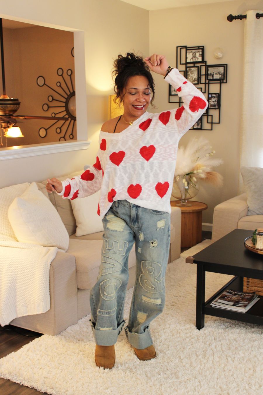 Lovely Heart Sweater