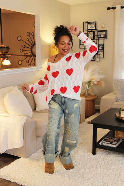 Lovely Heart Sweater