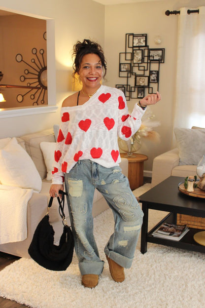 Lovely Heart Sweater