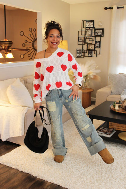 Lovely Heart Sweater
