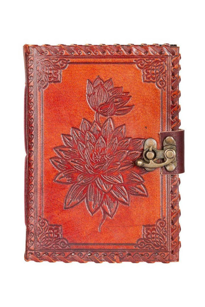 Lovely Lotus Leather Journal