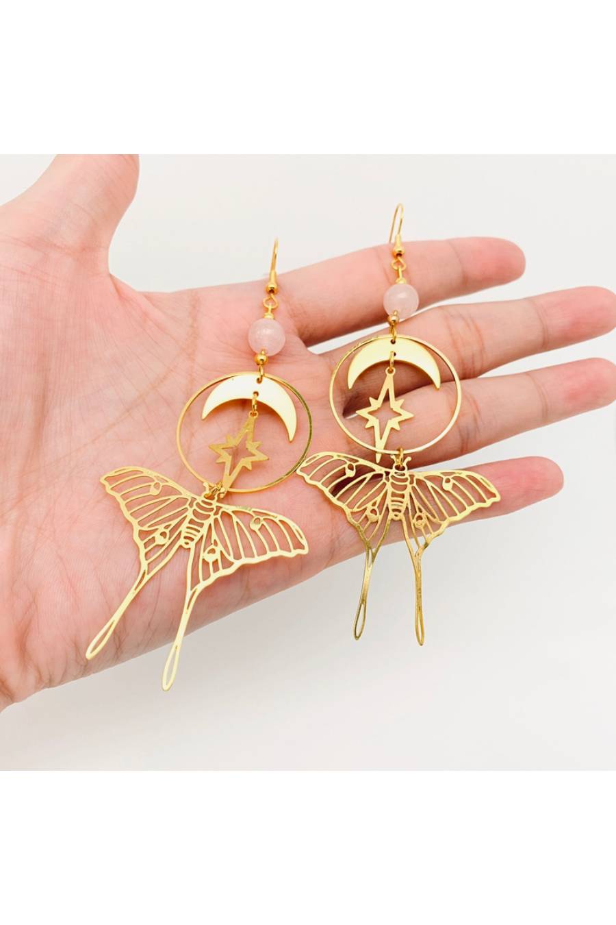 Luna Moth Celestial Heaven Earrings