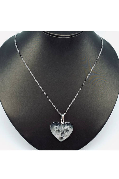 Make A Wish Dandelion Heart Necklace