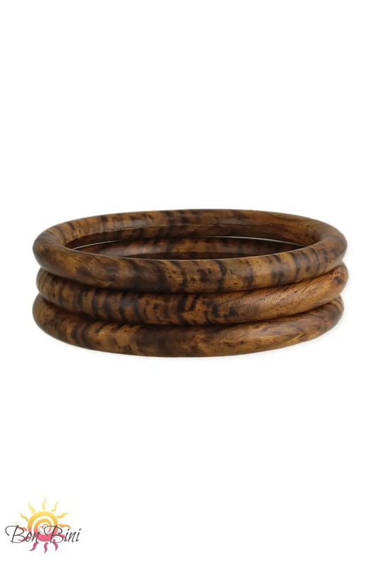 BB Mango Wood Bangle Bracelet Set