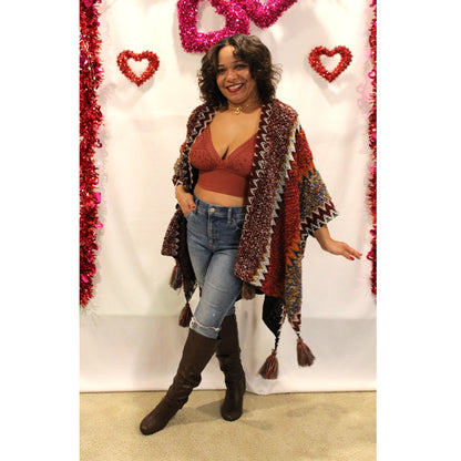 Chunky Boho Ruana