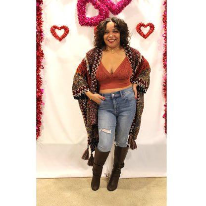 Chunky Boho Ruana