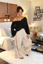 Load image into Gallery viewer, Mineral Wash Boho Trim Pants
