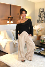 Load image into Gallery viewer, Mineral Wash Boho Trim Pants
