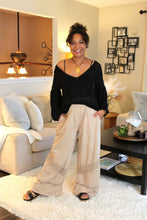 Load image into Gallery viewer, Mineral Wash Boho Trim Pants
