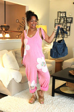 Load image into Gallery viewer, Mineral Wash Flower Power Jumpsuit
