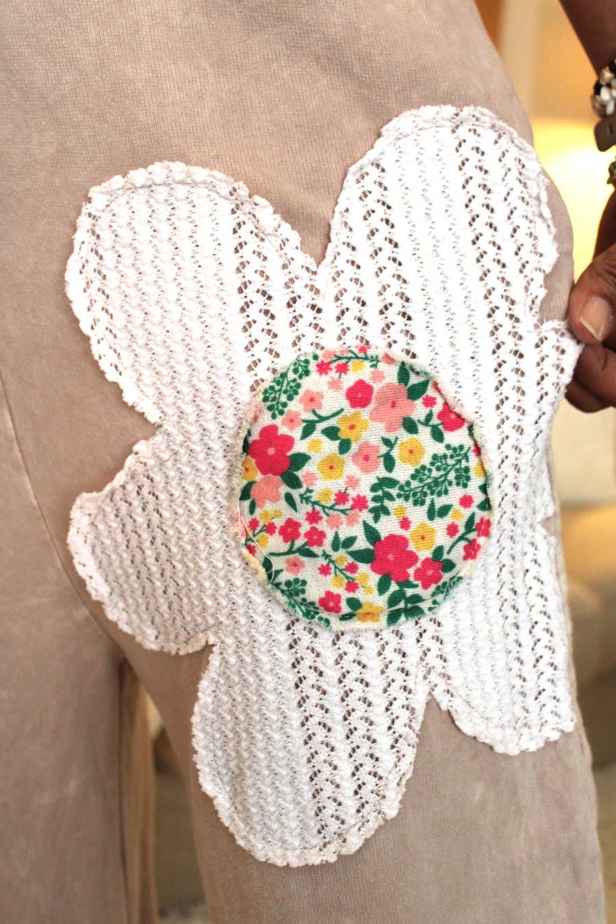 JH Mineral Wash Flower Power Jumpsuit