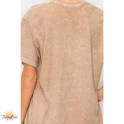 JH Mineral Wash Graphic Butterfly T-Shirt