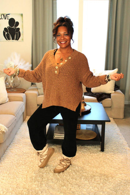 Layla Henley Sweater Top