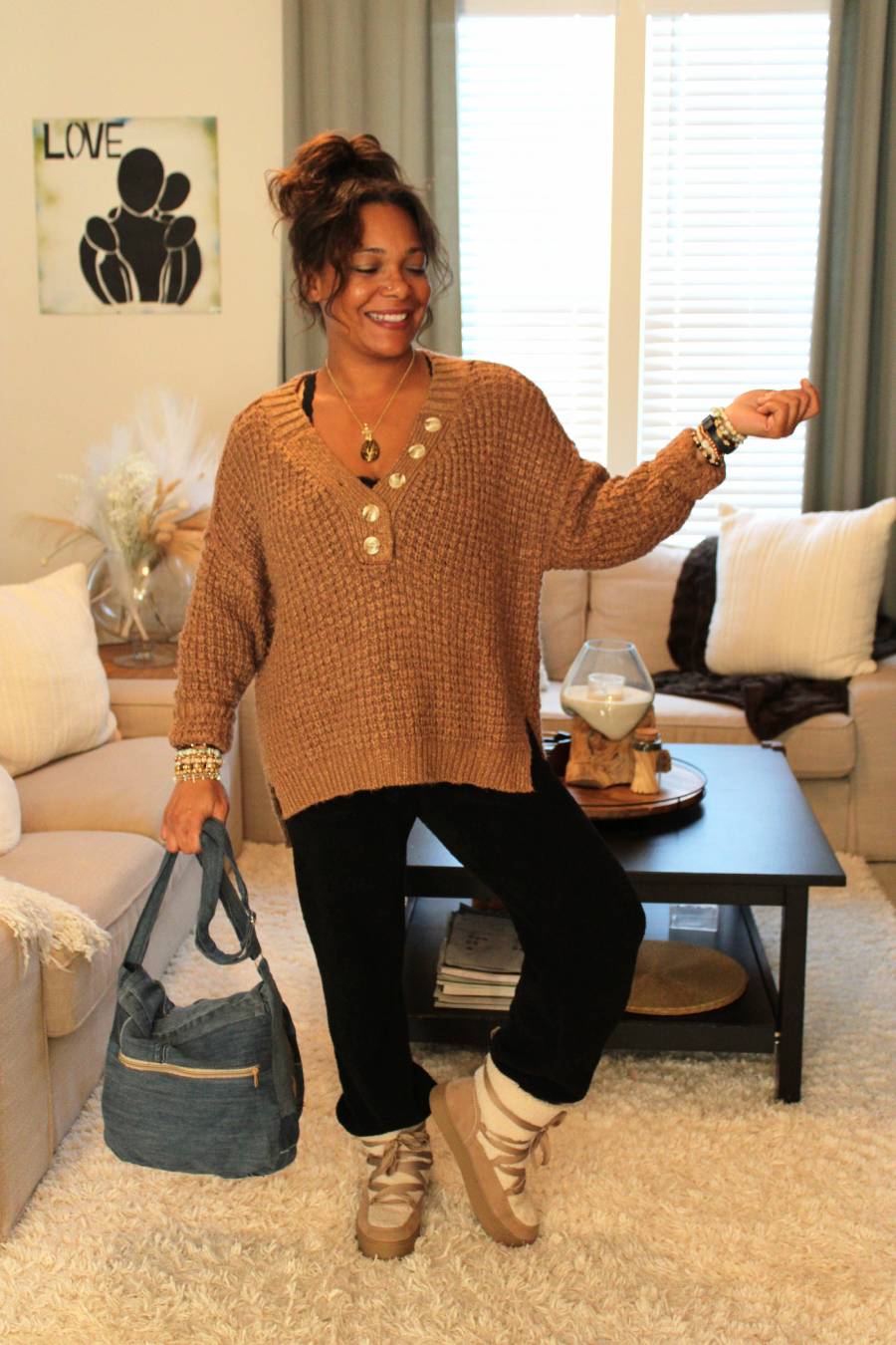Layla Henley Sweater Top