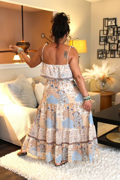 Moon Ruffle Midi Dress