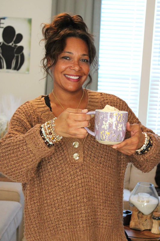 "Hope & Faith" Purple Garden Mug