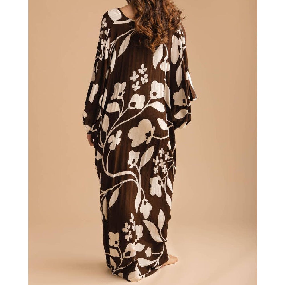 Natural Blossom Maxi Kaftan