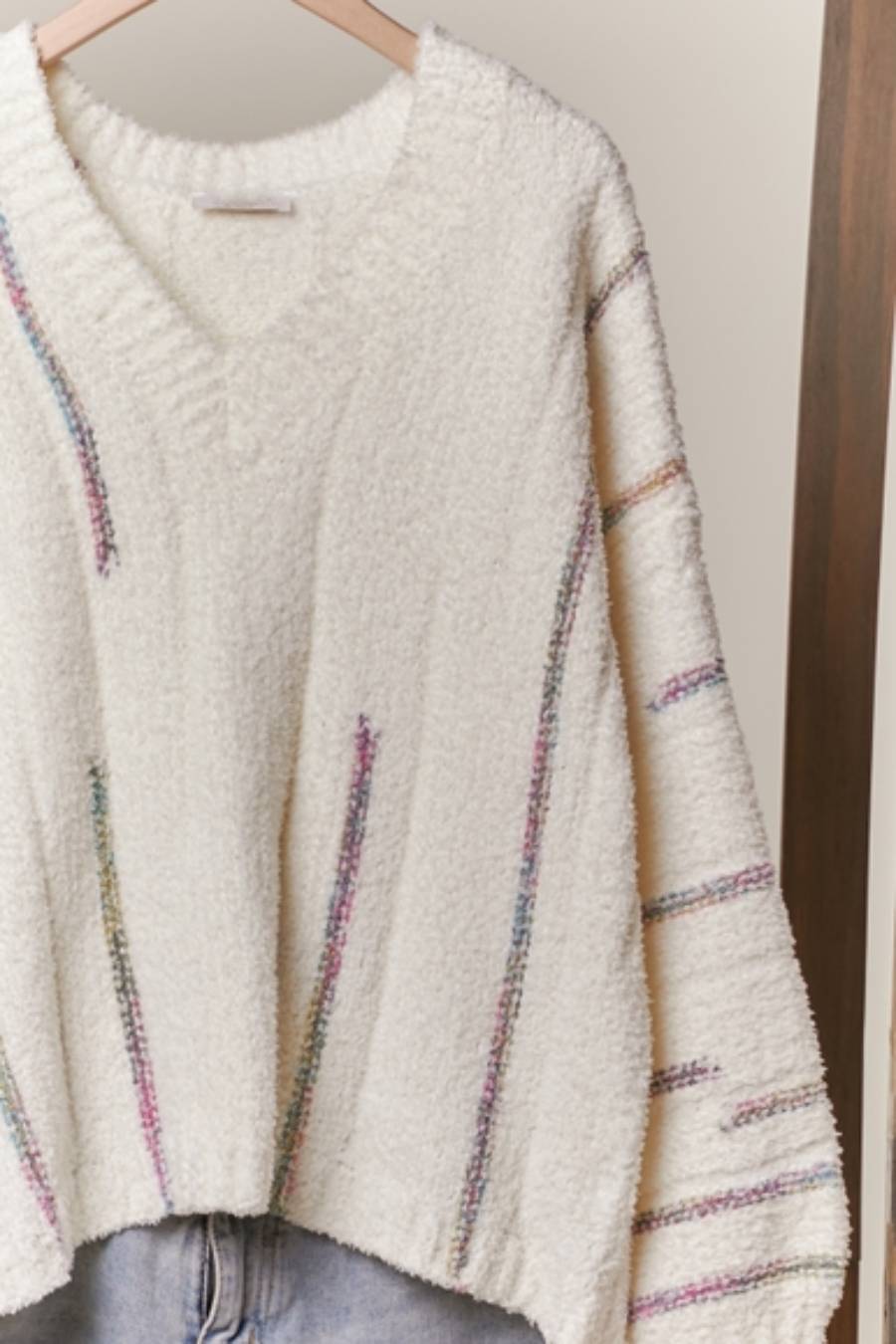 Never Too Many Stripes Oversize Sweater