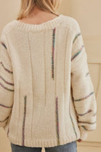 Load image into Gallery viewer, Never Too Many Stripes Oversize Sweater
