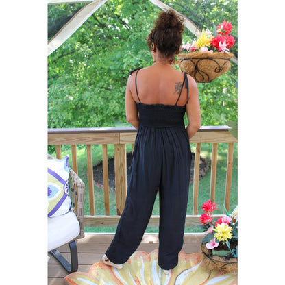 New Wave Tie Strap Jumpsuit