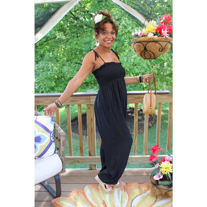 New Wave Tie Strap Jumpsuit
