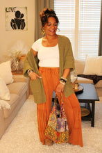 Load image into Gallery viewer, POL Herb Green Classic Sweater Cardigan
