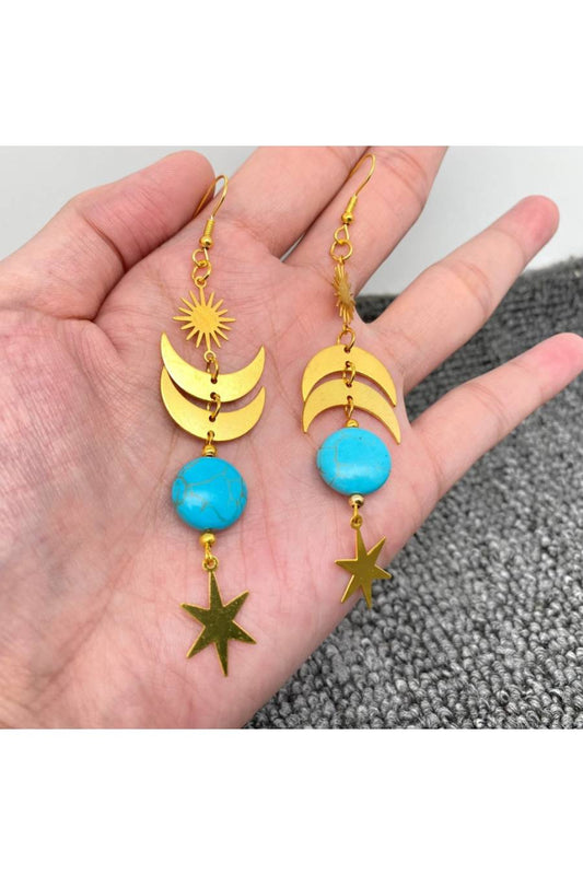 Once In A Turquoise Moon Earrings