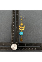 Load image into Gallery viewer, Once In A Turquoise Moon Earrings
