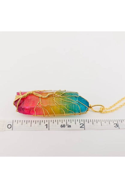 BB One With The Universe Tree Crystal Necklace