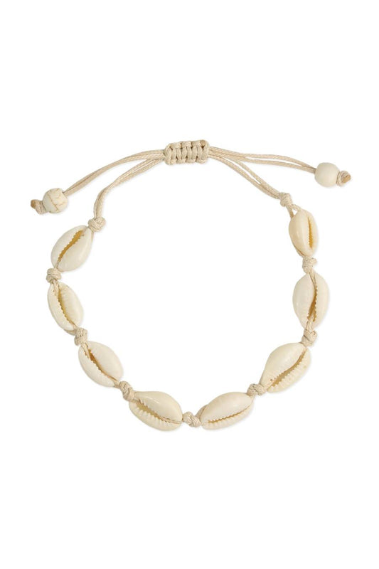 Open Sea Cowry Shell Anklet