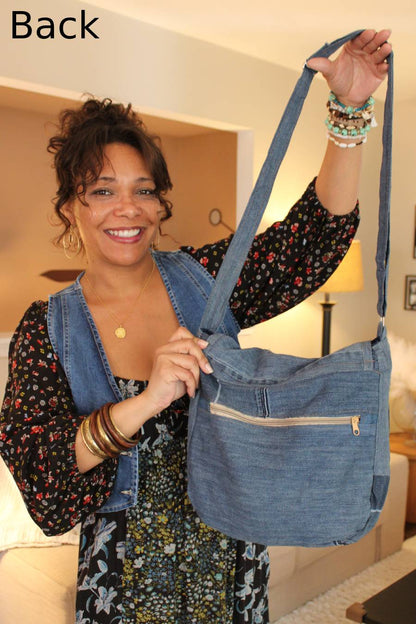 Paige Recycled Jean Crossbody Bag
