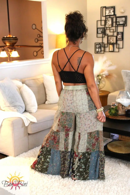 YT Olive Patchwork Delight Pants