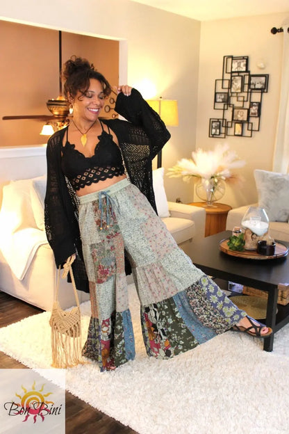 YT Olive Patchwork Delight Pants