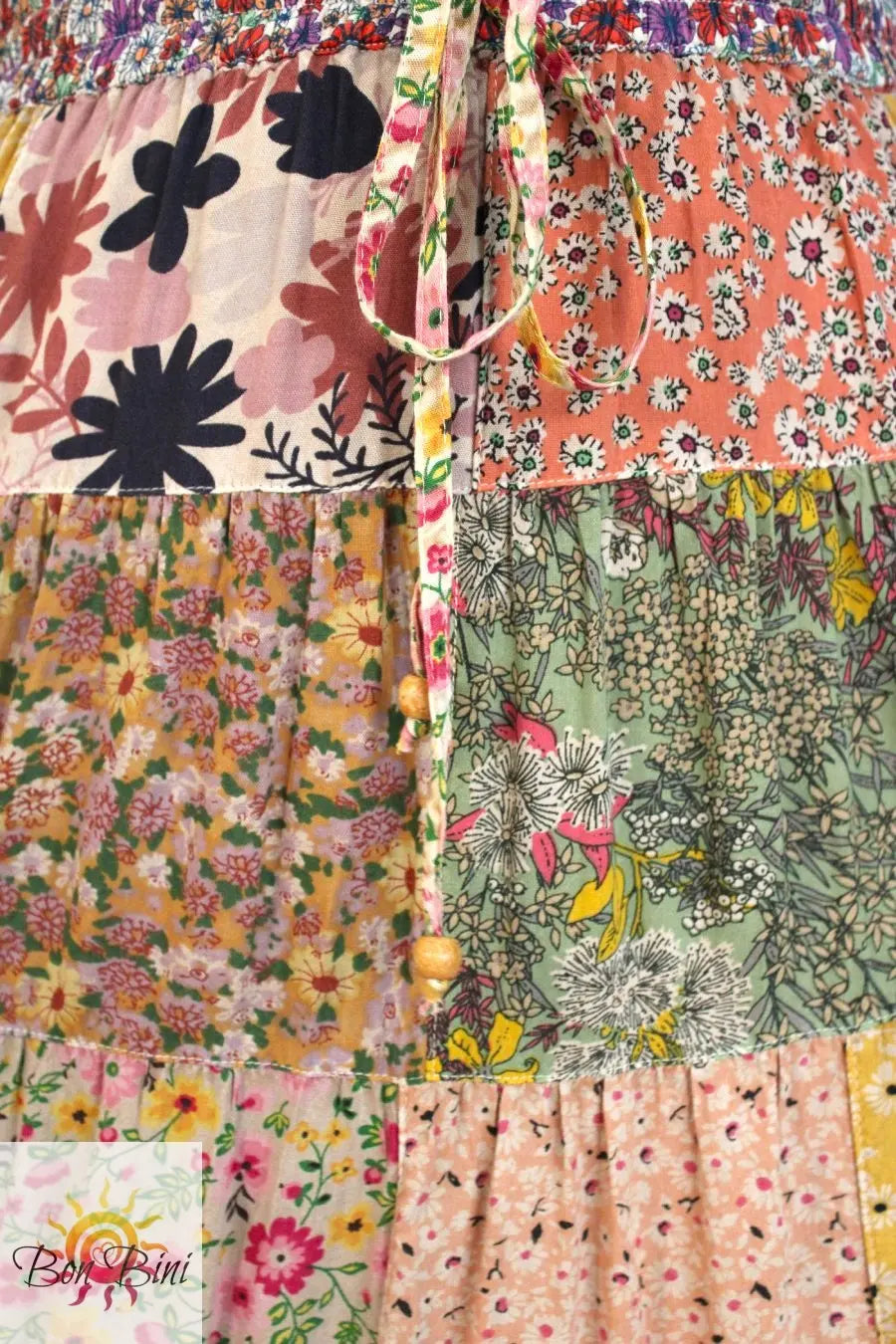 YT Patchwork My Heart Maxi Skirt