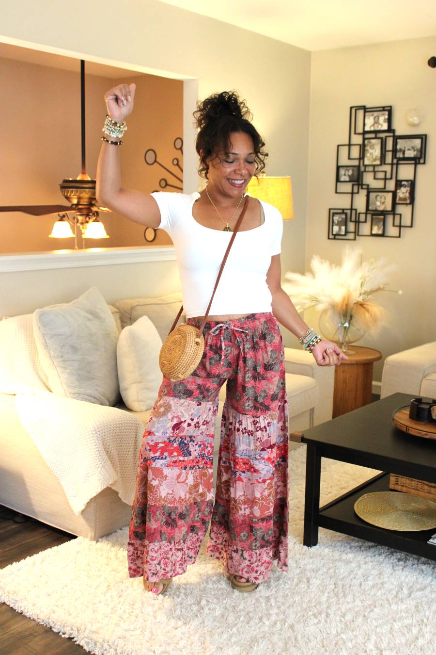 BB Perfectly Pink Boho Palazzo Pants