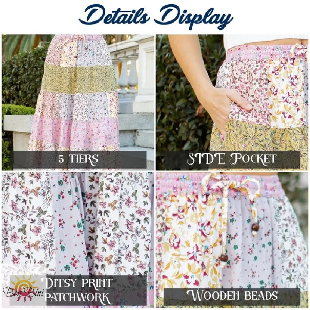 YT Picture Perfect Patchwork Skirt