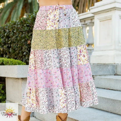 YT Picture Perfect Patchwork Skirt