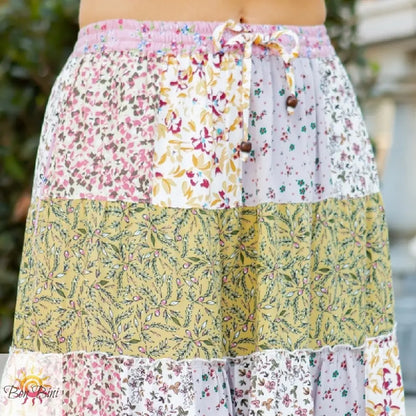 YT Picture Perfect Patchwork Skirt