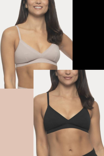 Pima Organic Cotton Bralette 2 Pack