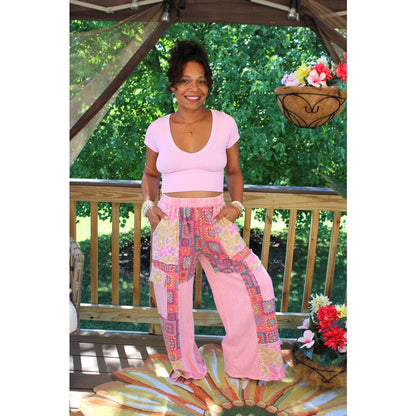 Sweet Pink Kisses Crop Top